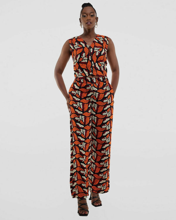 Gravio Fashions Bella Vest Top - Orange - Shopzetu