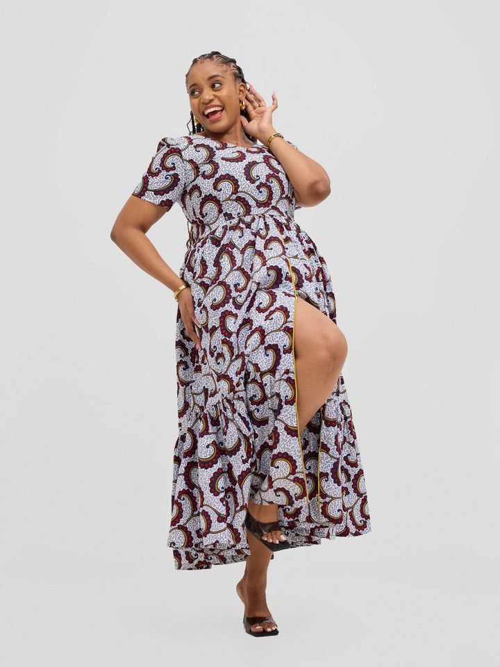 Gravio Fashions Abeba Dress - Floral - Shopzetu